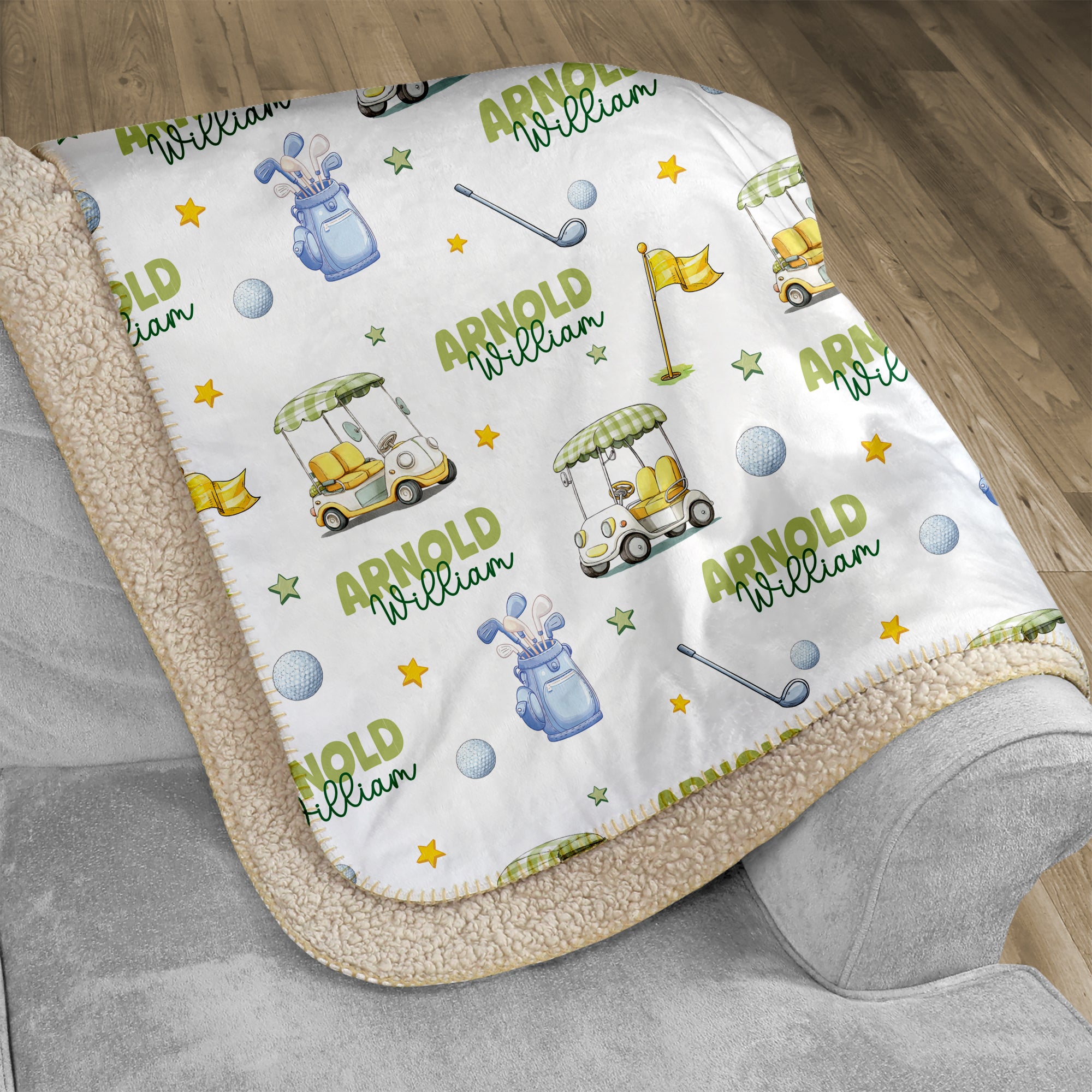 Personalized Blanket in Country Club Cuties