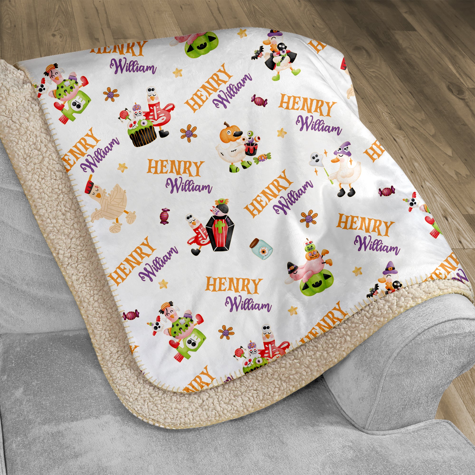 Personalized Blanket in Goose in Booland