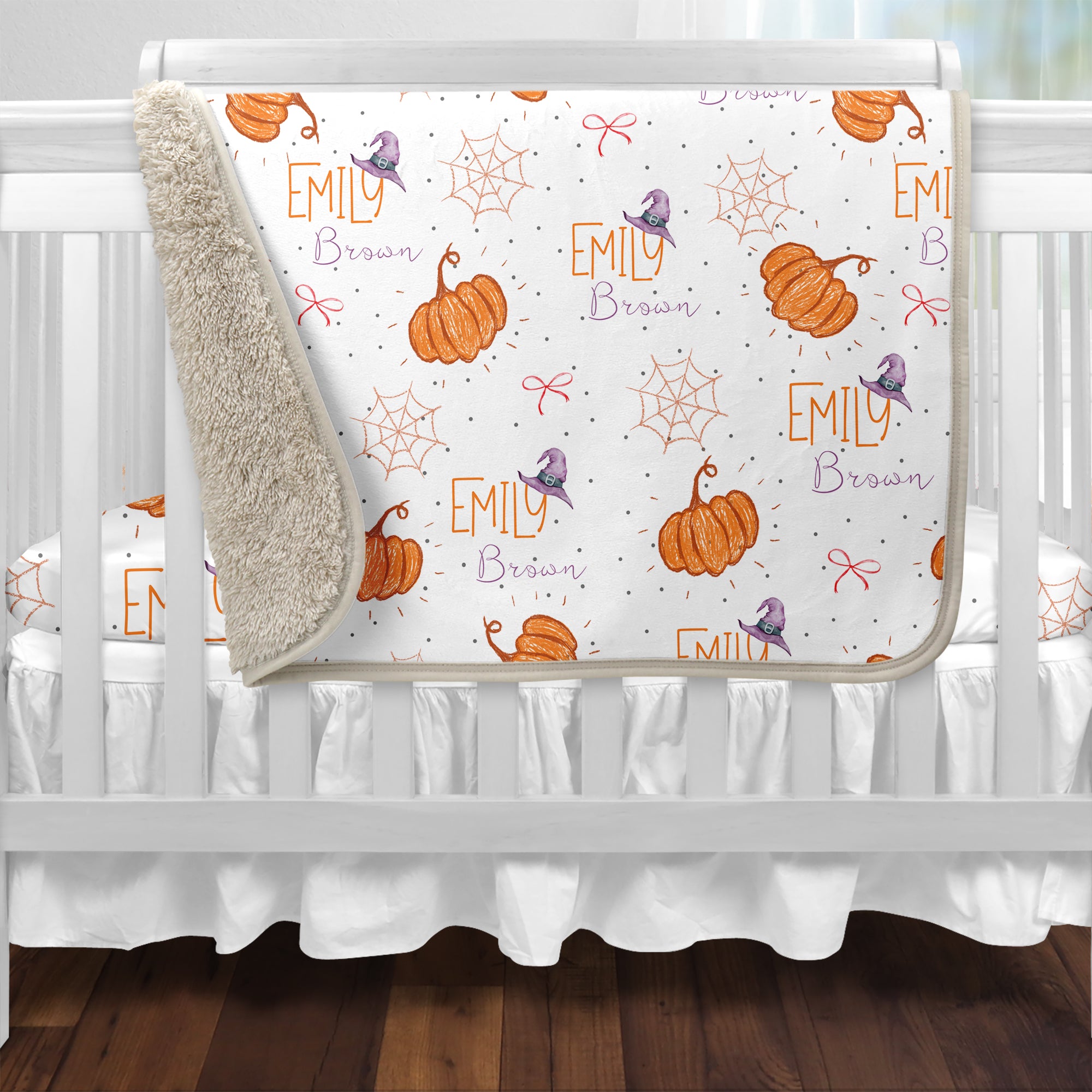 Personalized Blanket in Little Pumpkin