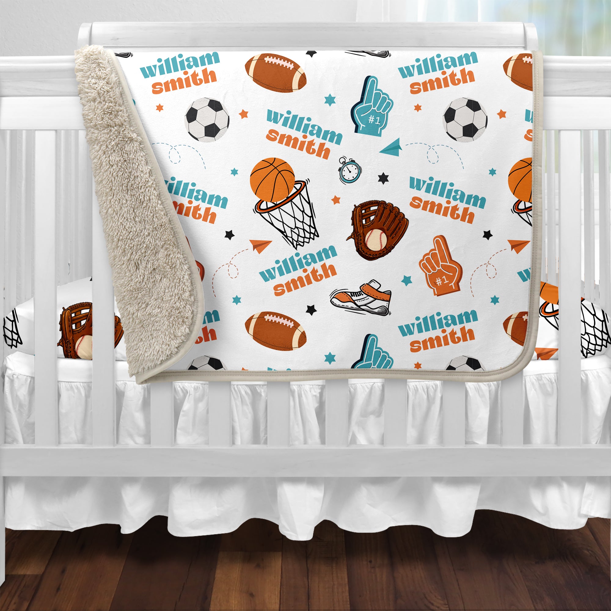 Personalized Blanket in Half Time