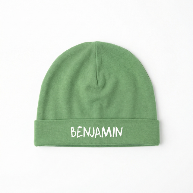 Personalized Beanie in Emerald Green