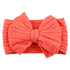 Soft Knit Bow Headband in Sunset