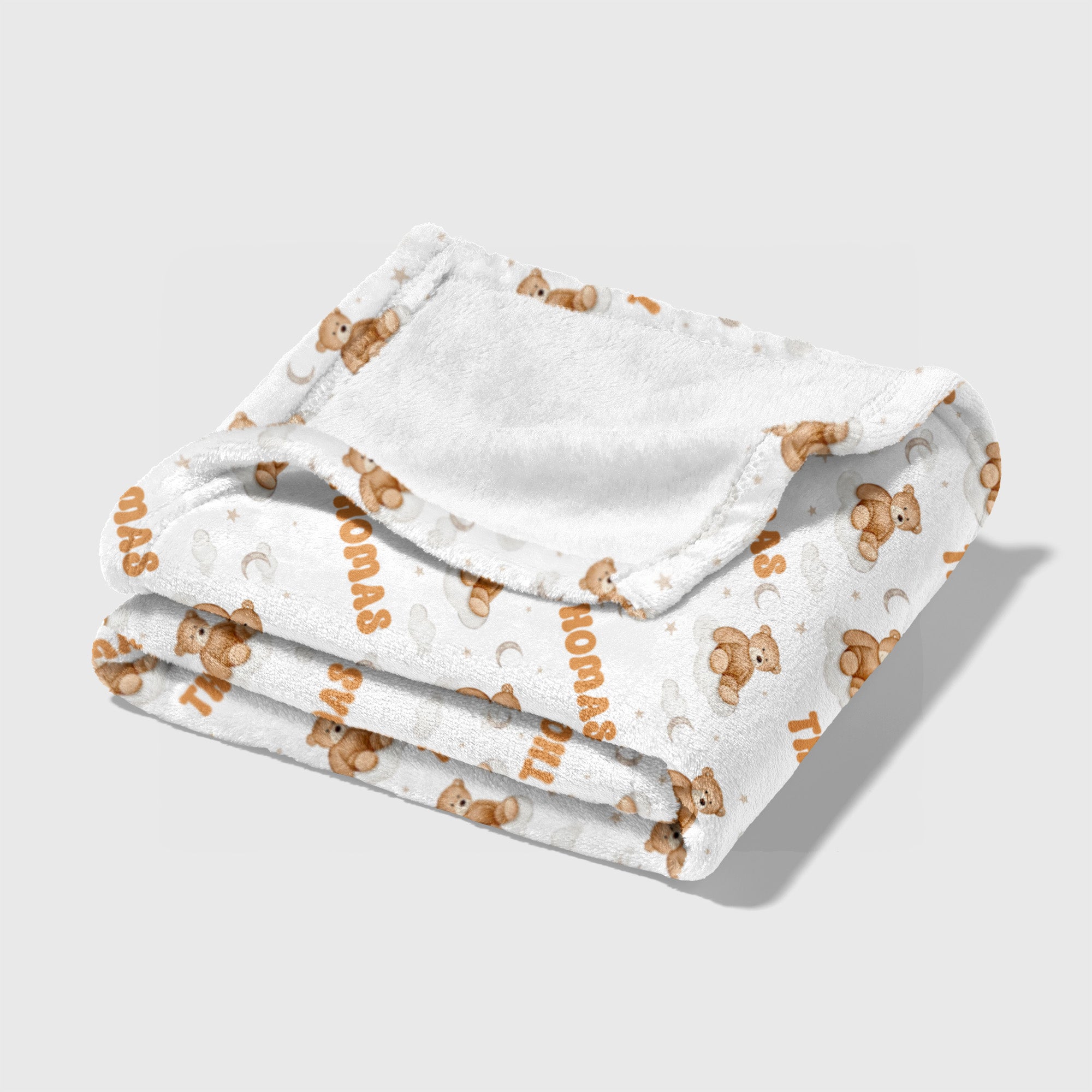 Personalized Blanket in Teddy Bear