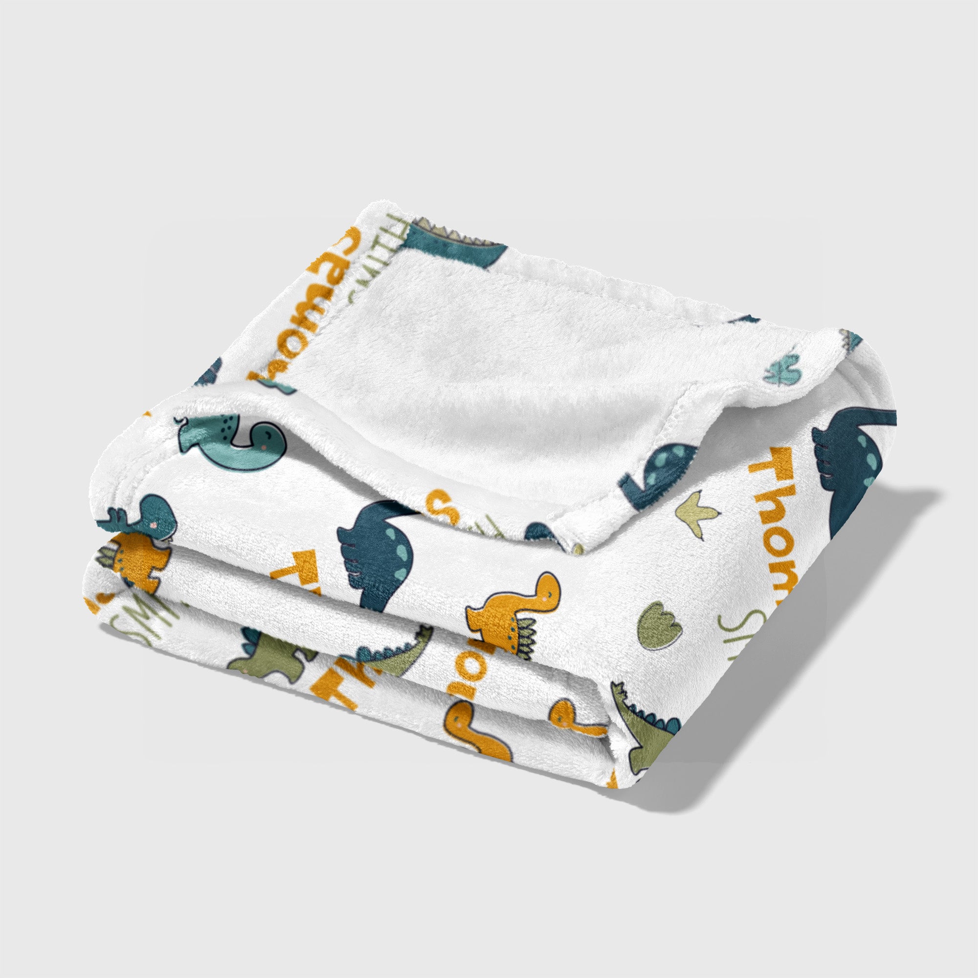 Personalized Blanket in Mini Dinosaur