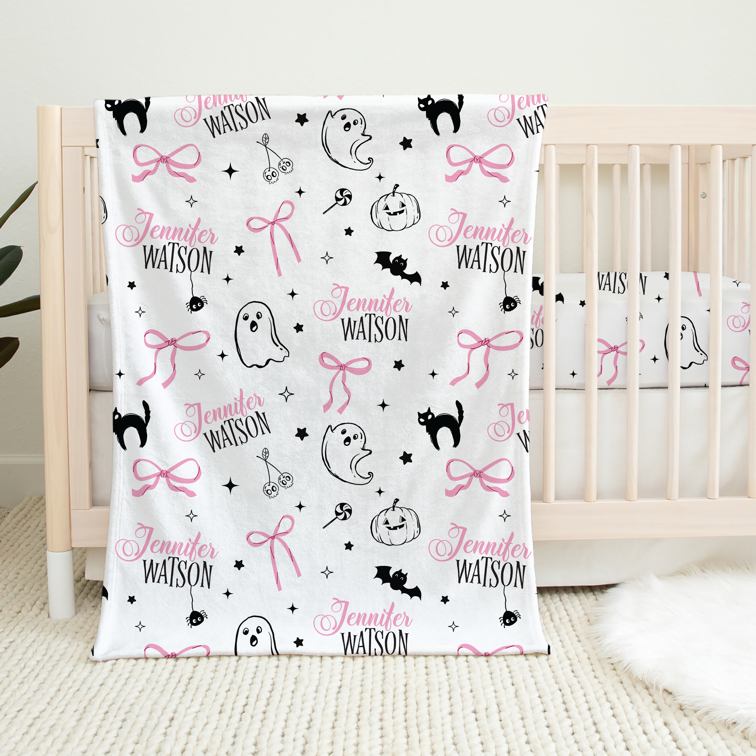 Personalized Blanket in Boo Babes