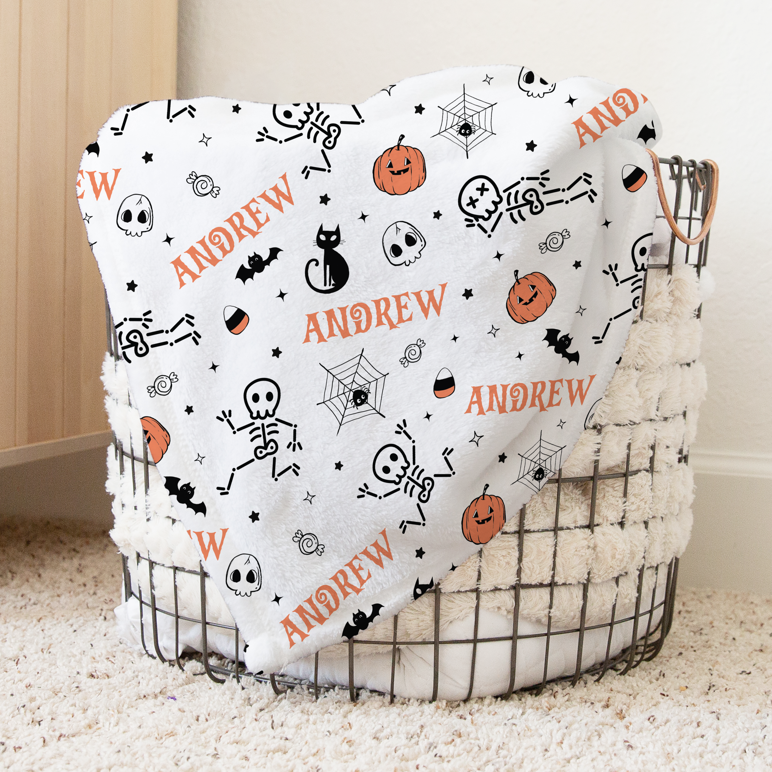 Bony Boo Personalized Kids Minky Blanket