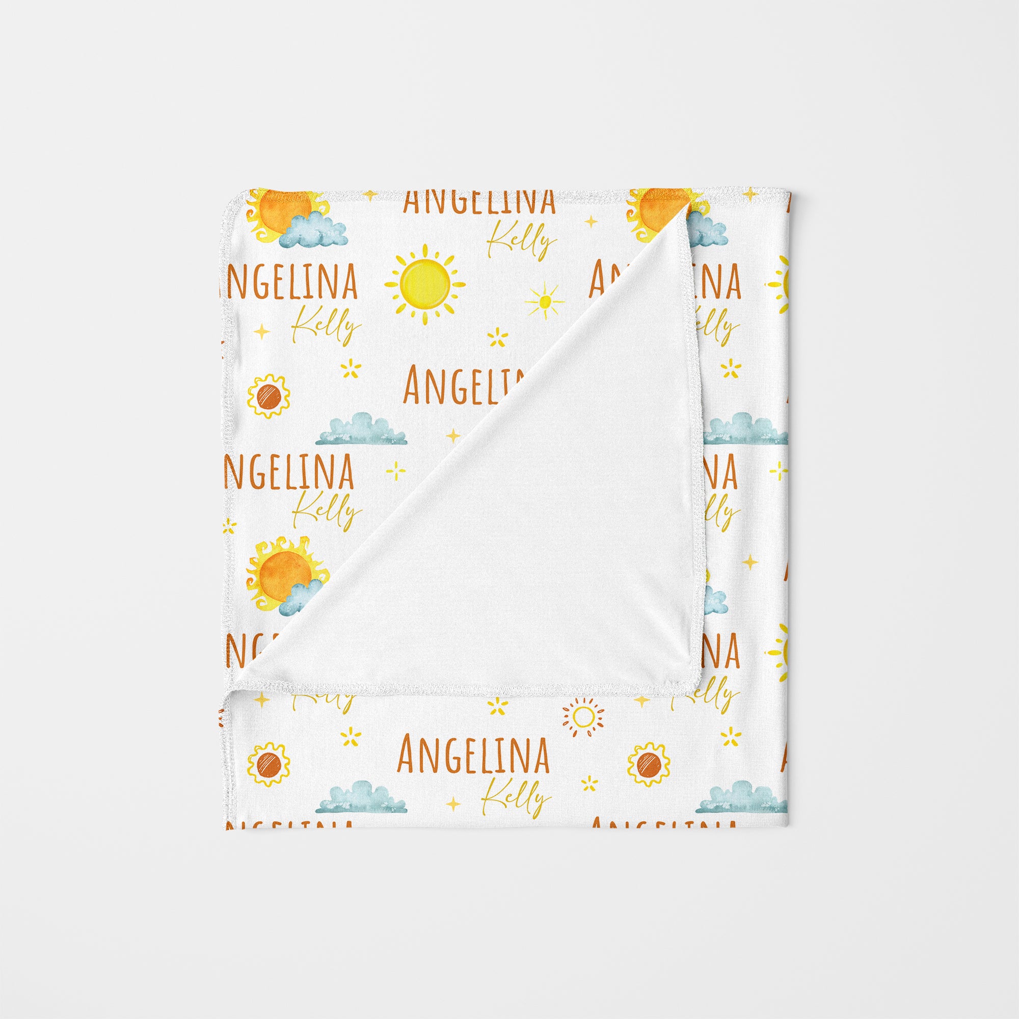 Personalized Swaddle in Sunshine