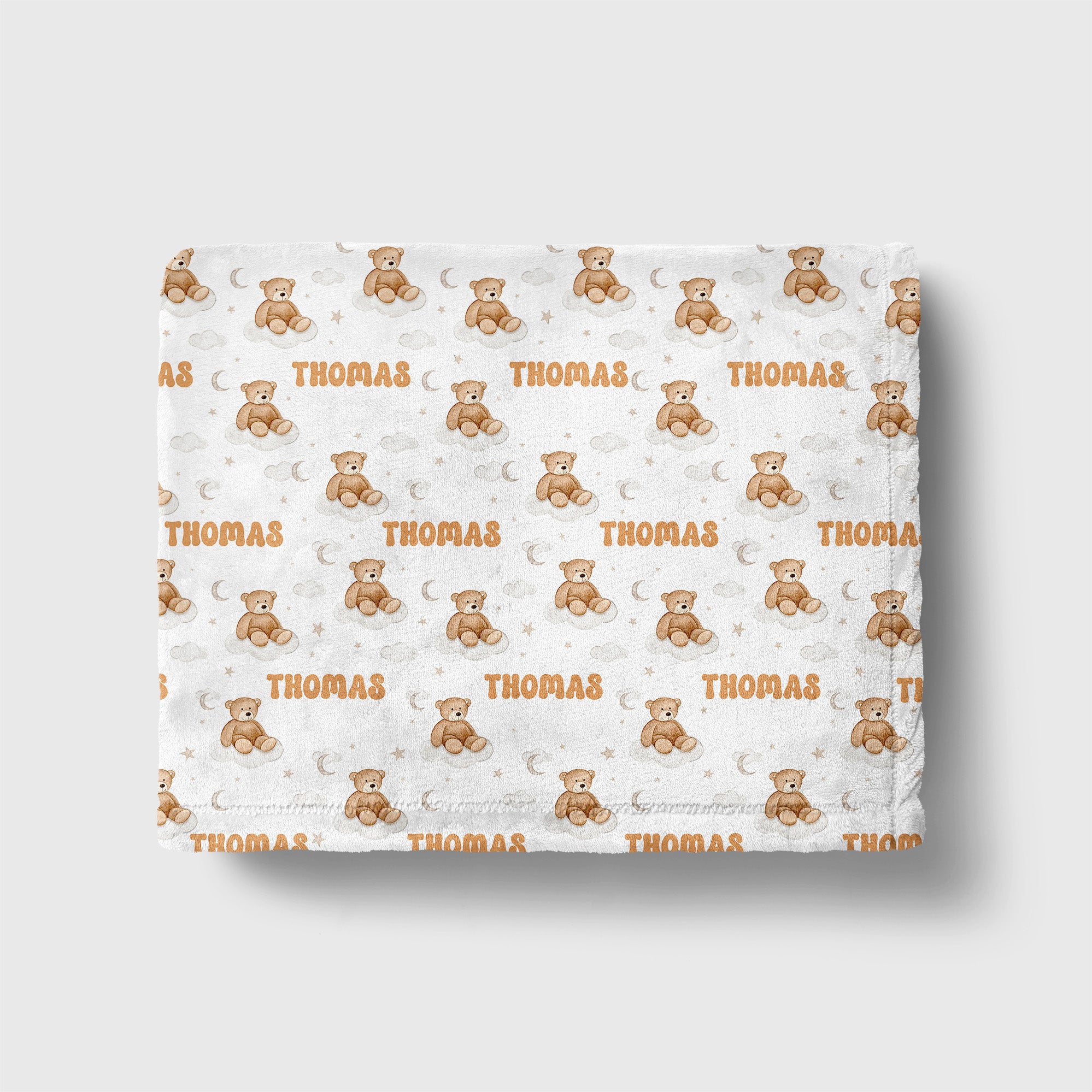 Personalized Blanket in Teddy Bear