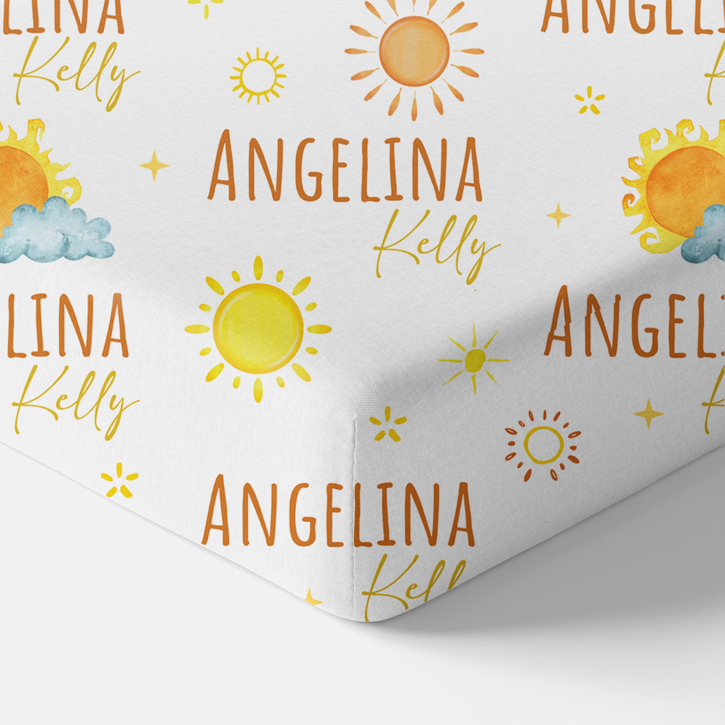Personalized Crib Sheet in Sunshine