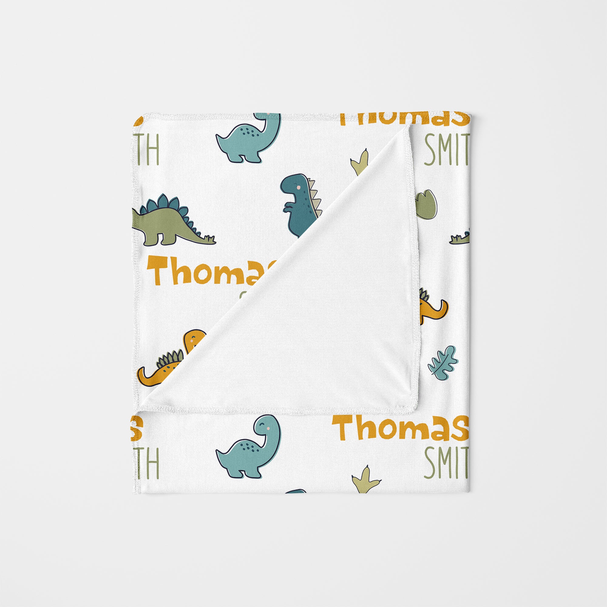 Personalized Swaddle in Mini Dinosaur