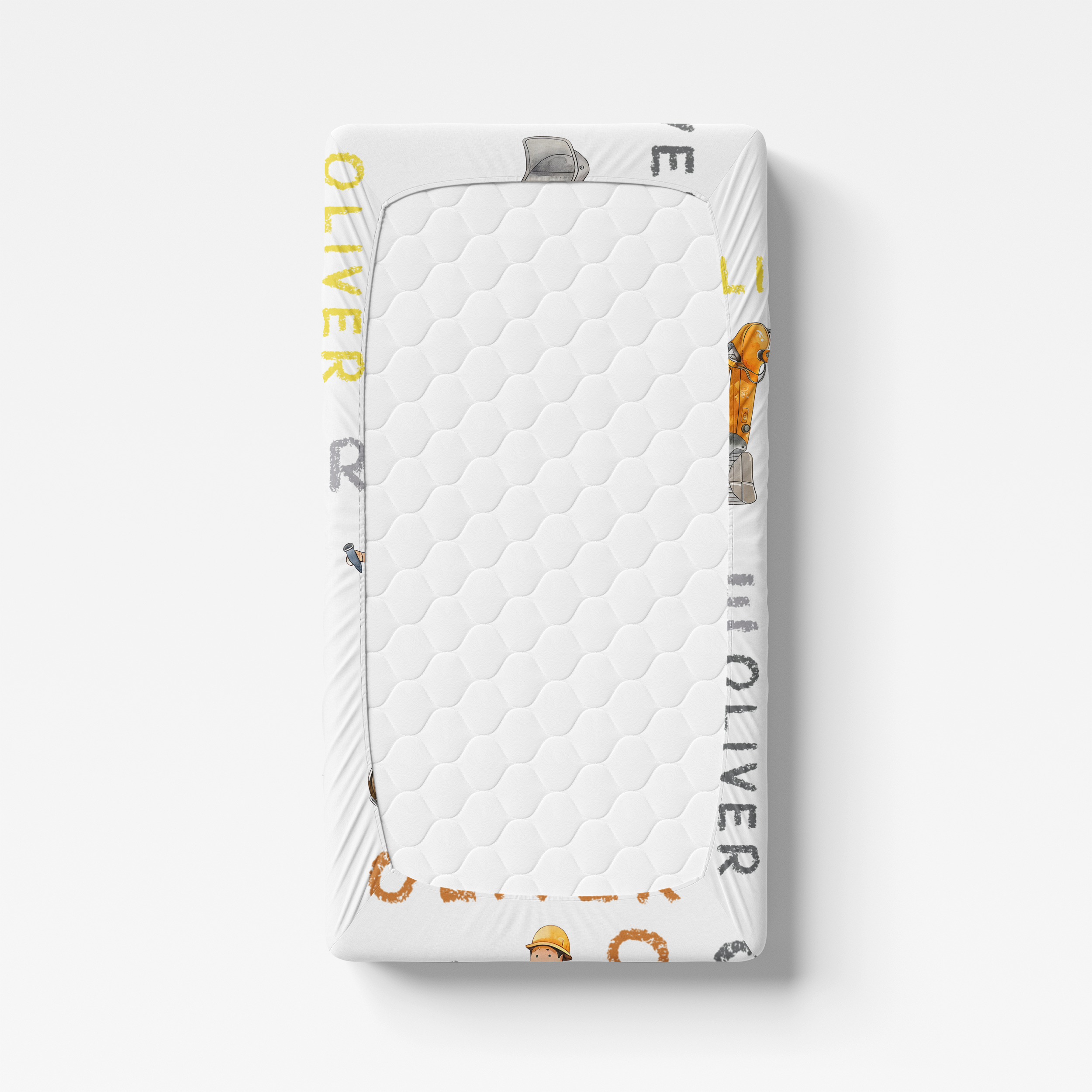 Personalized Crib Sheet in Truck