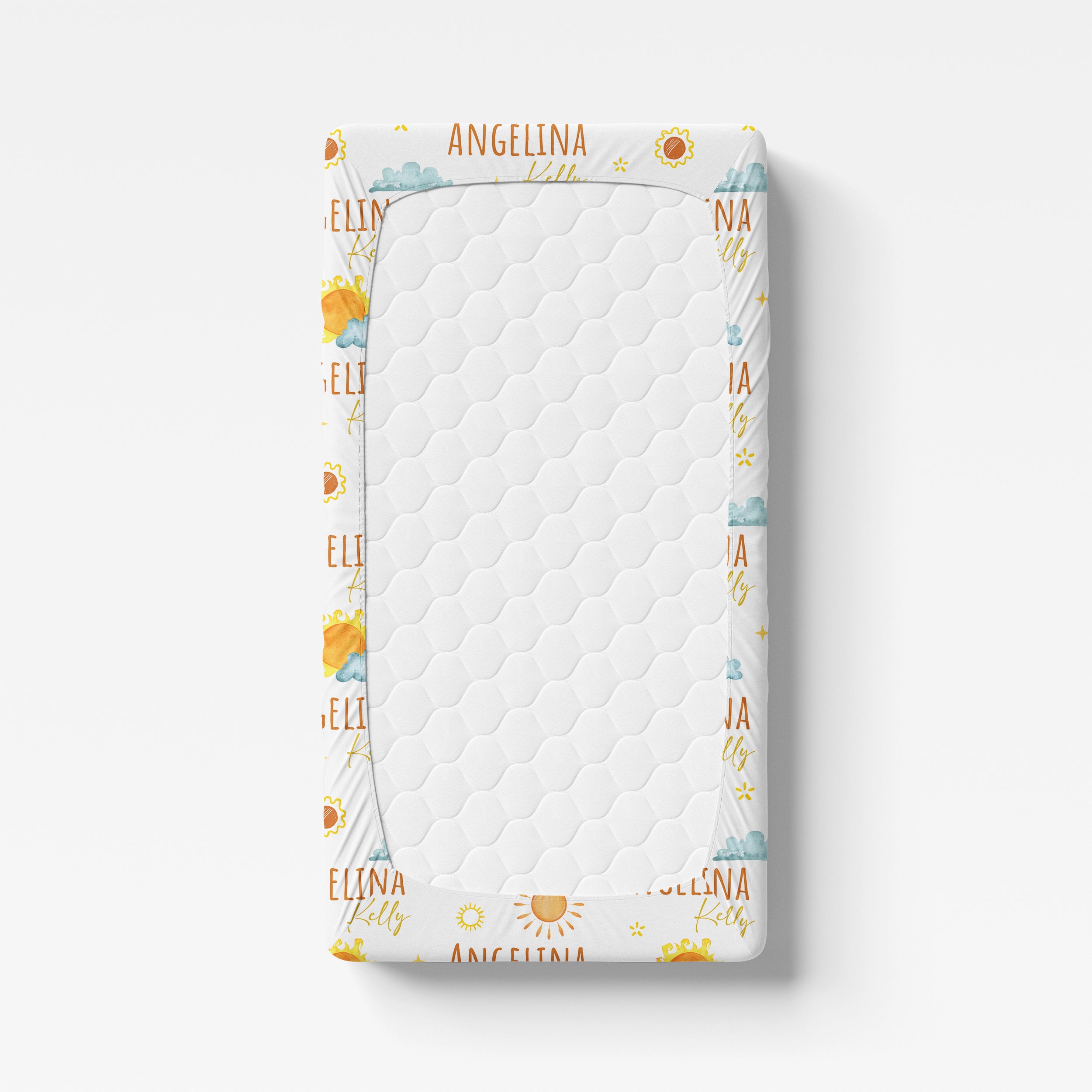 Personalized Crib Sheet in Sunshine