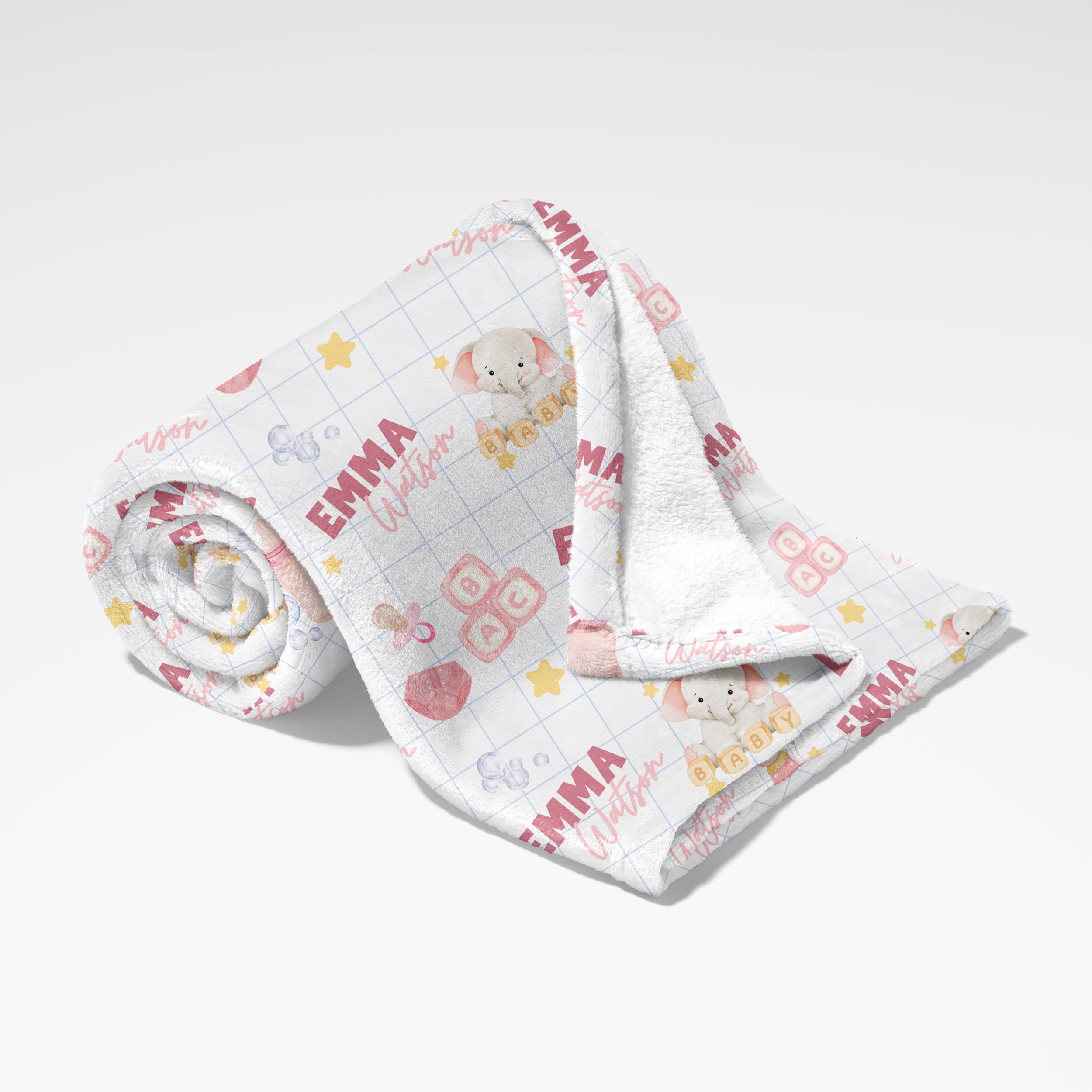 Personalized Blanket in Pink Milk Drunk