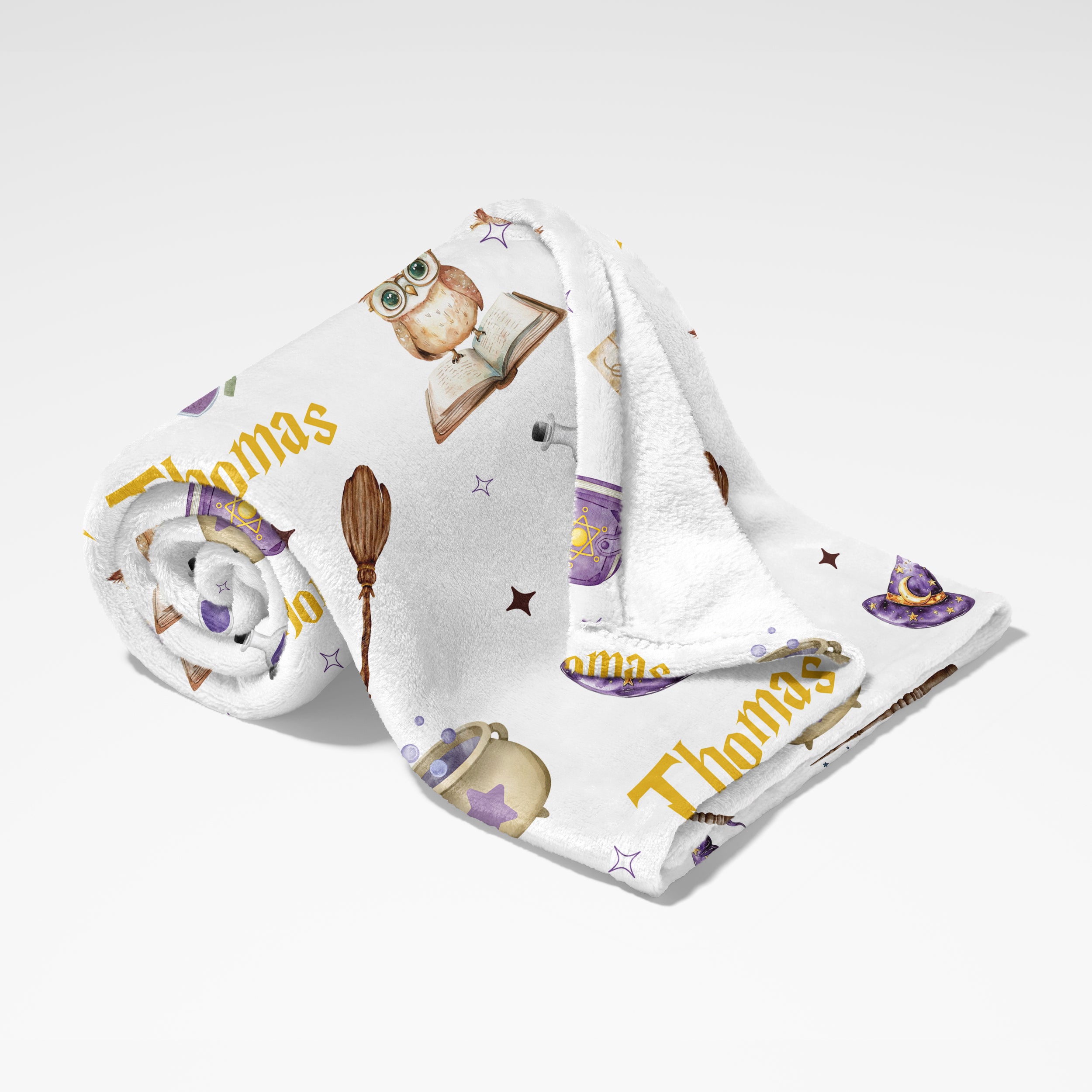 Personalized Blanket in Wizard School