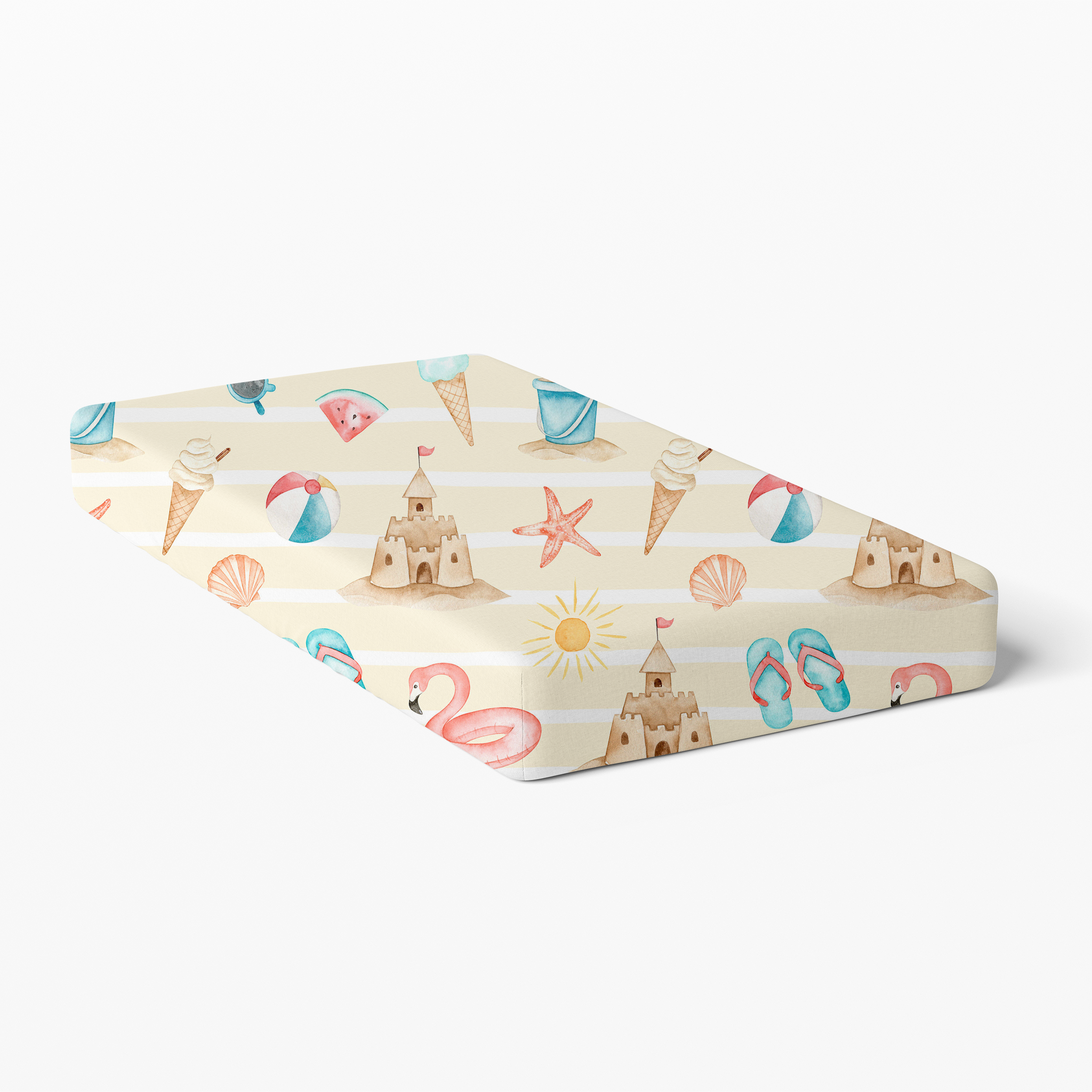 Crib Sheet in Summer Beach