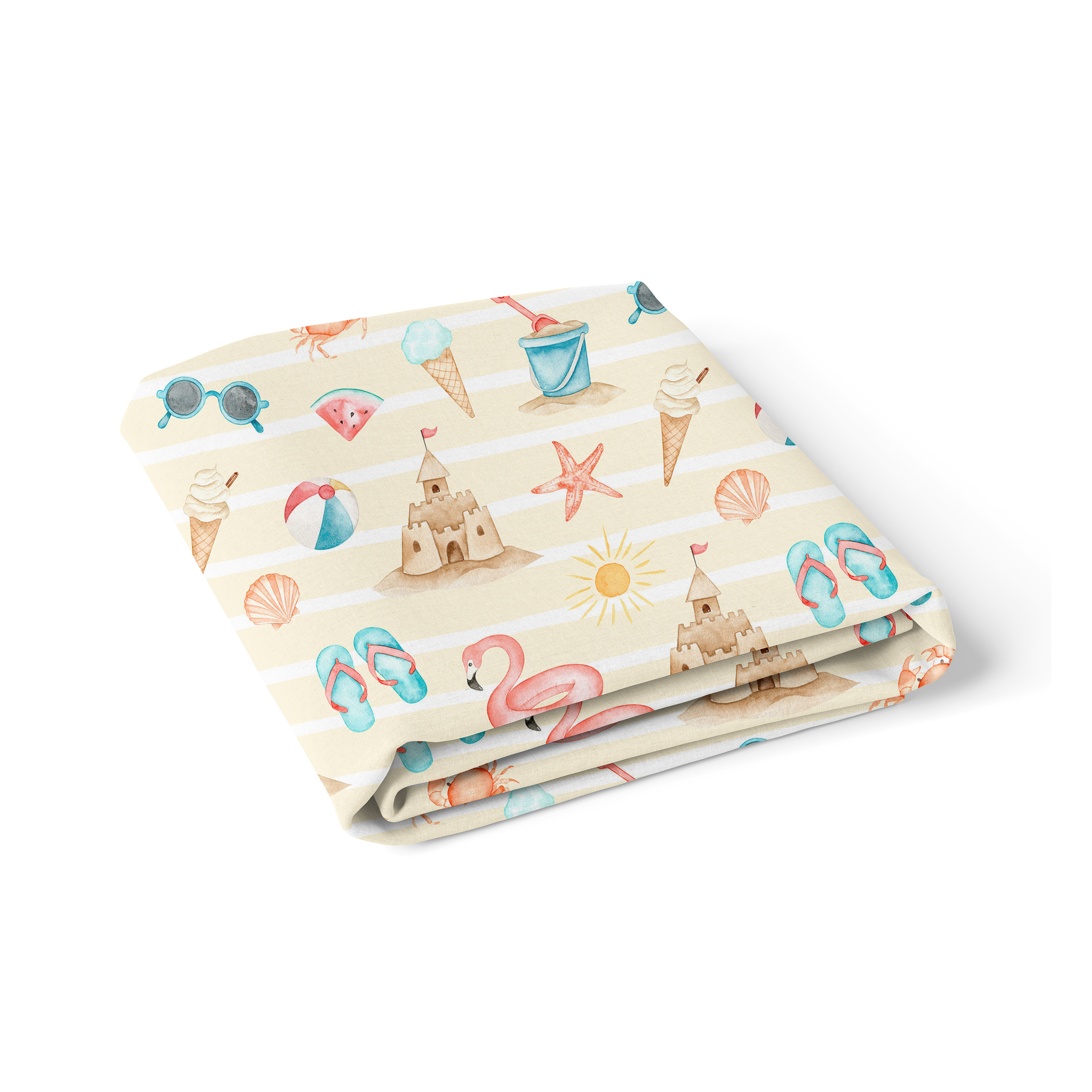 Crib Sheet in Summer Beach