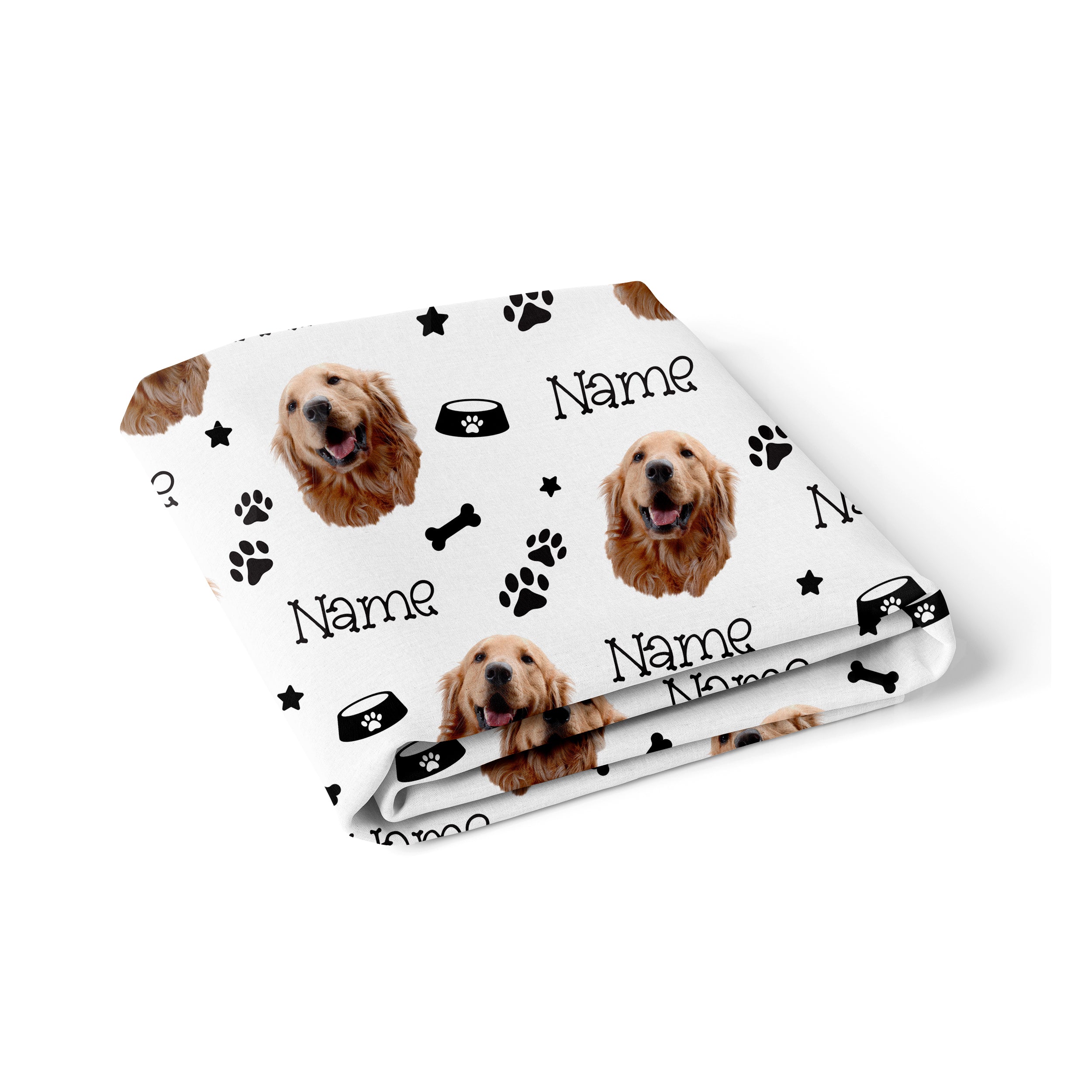 Personalized Crib Sheet in Custom Dog Portrait