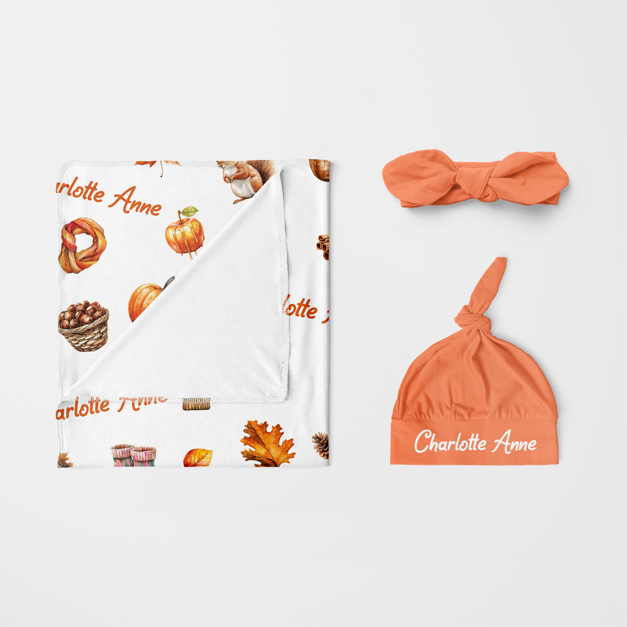 Personalized Knotted Hat in Maple