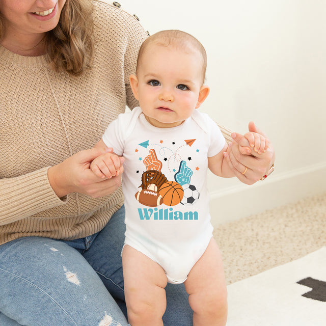 Personalized Graphic Bodysuit in Half Time