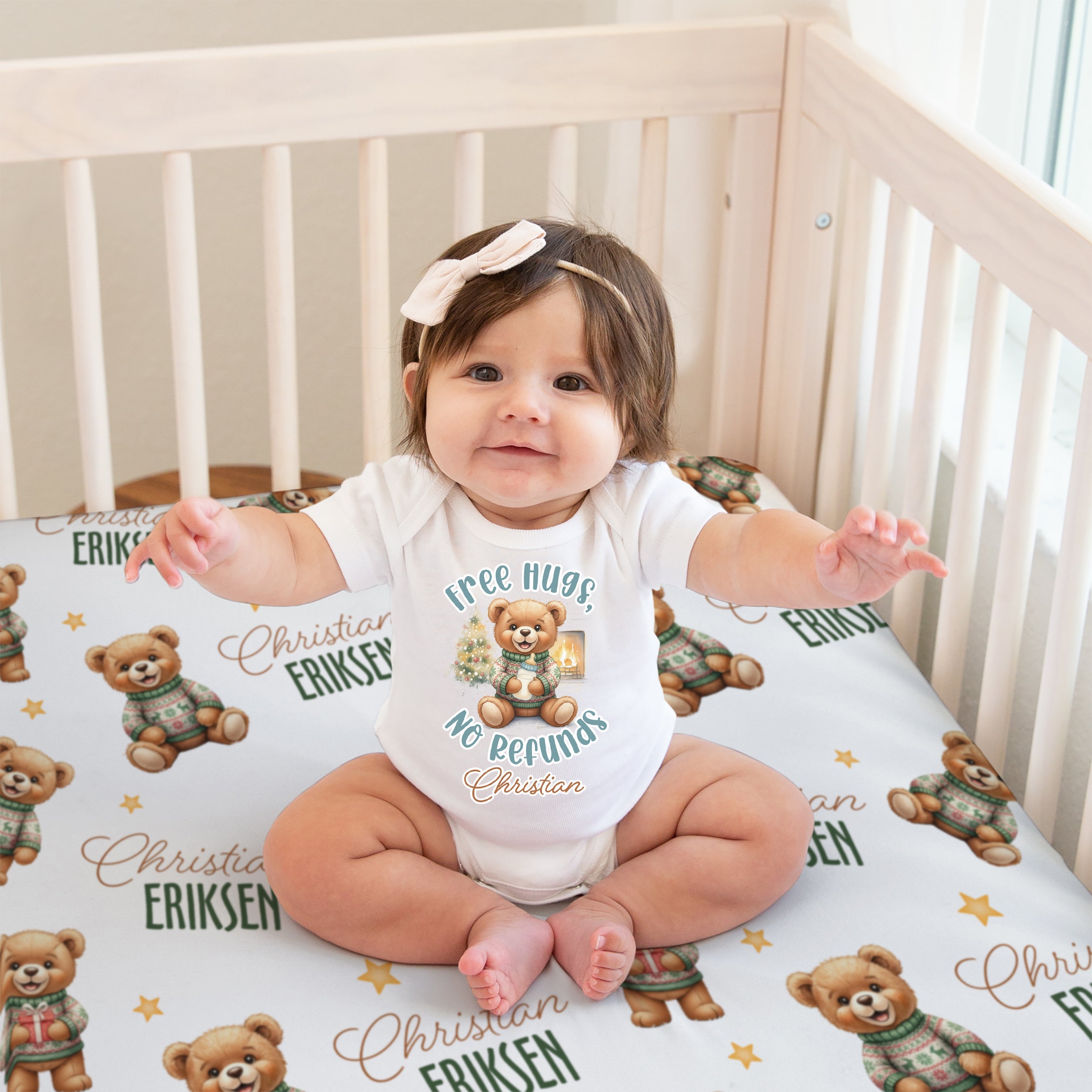 Personalized Graphic Bodysuit in Cozy Bear