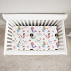 Personalized Crib Sheet in Little Mermaid