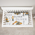 Personalized Crib Sheet in Truck