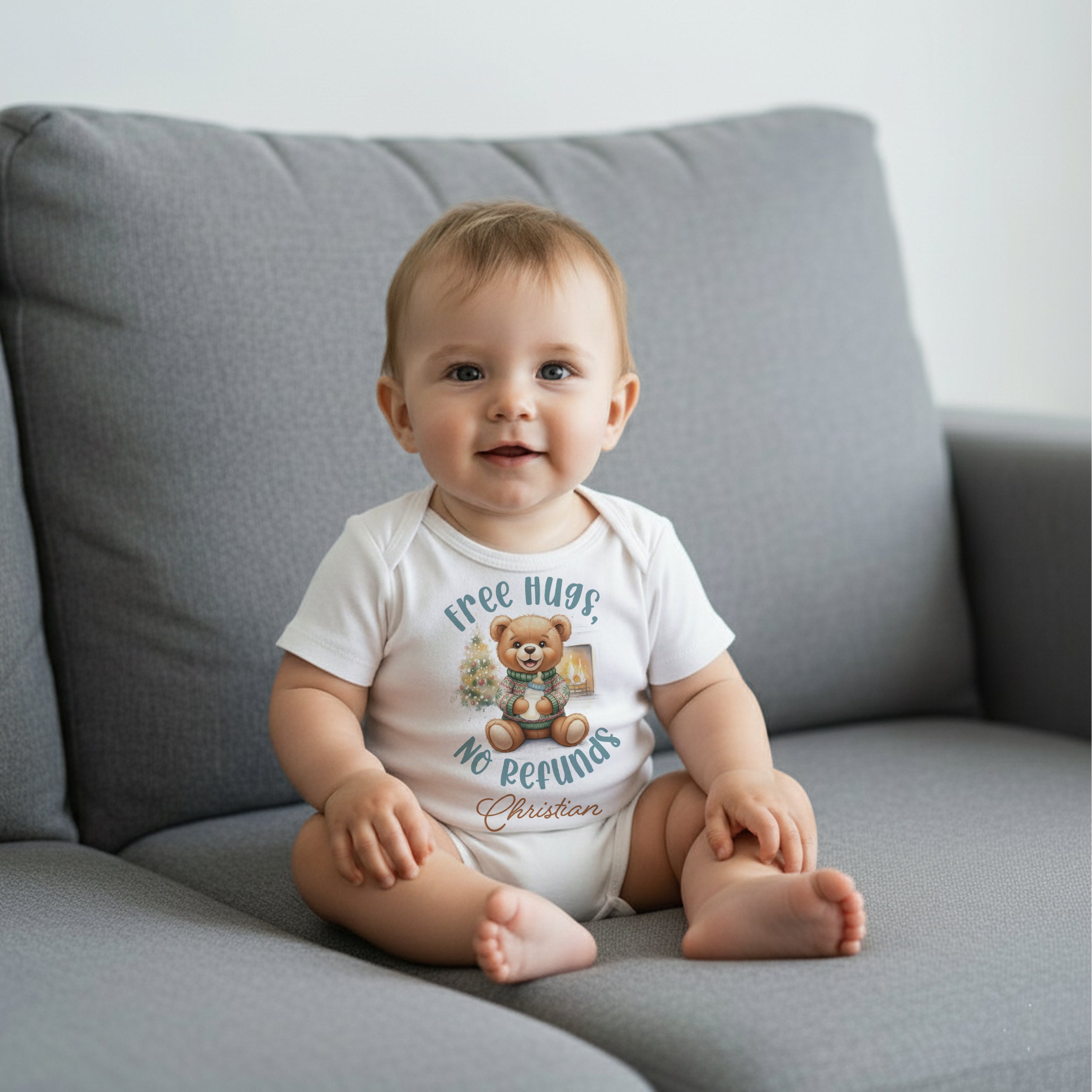 Personalized Graphic Bodysuit in Cozy Bear