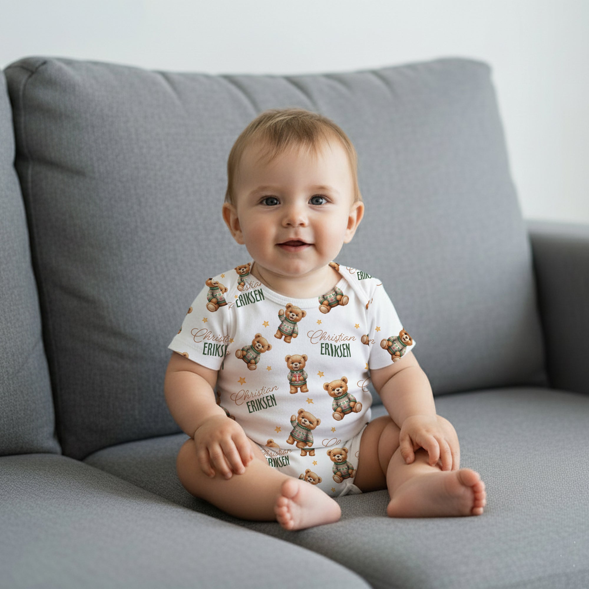 Personalized Bodysuit in Cozy Bear
