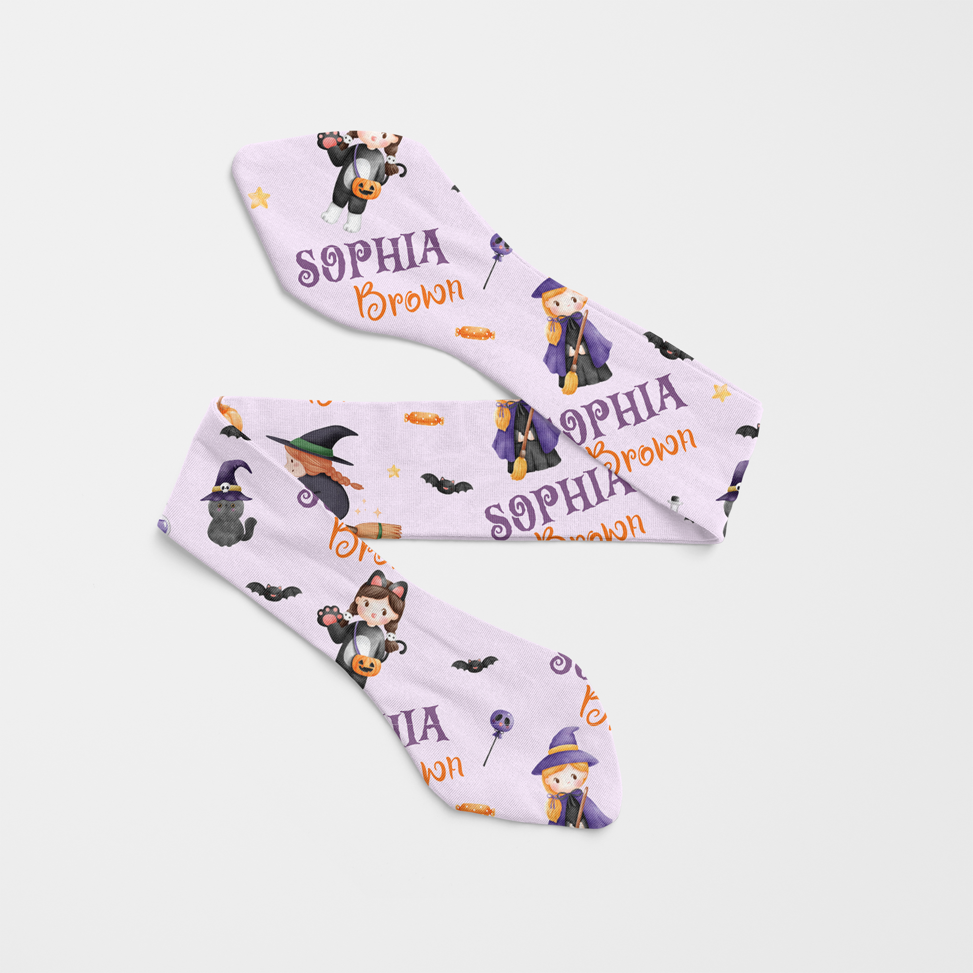 Personalized Knotted Headband in Dress-up Babe