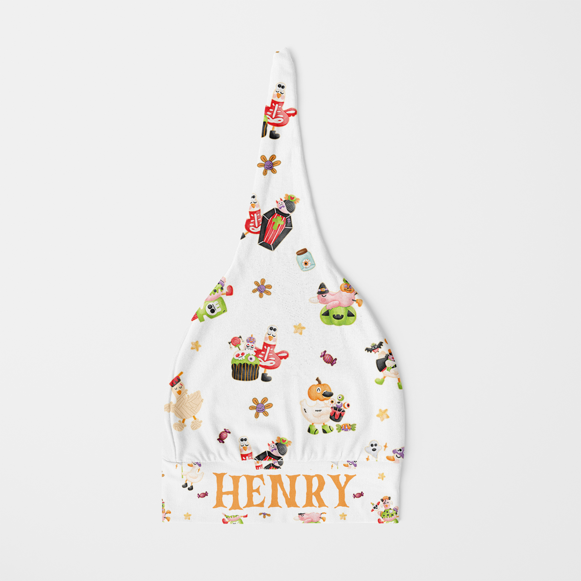 Personalized Knotted Hat in Goose in Booland