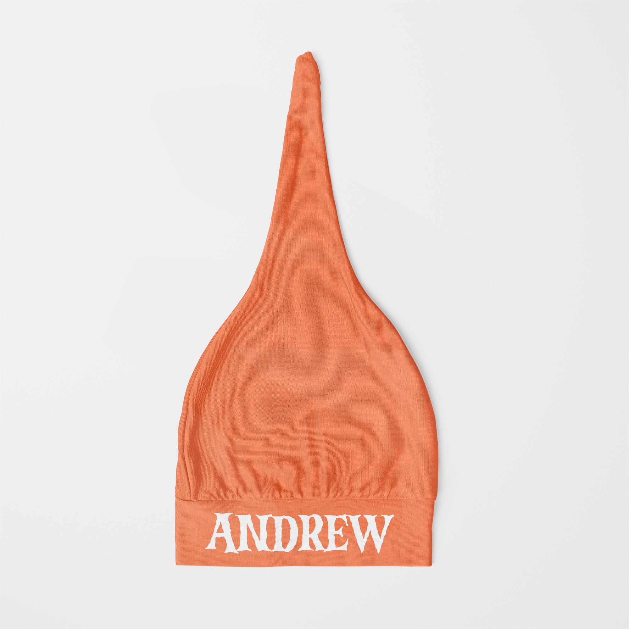 Personalized Knotted Hat in Pumpkin Peach