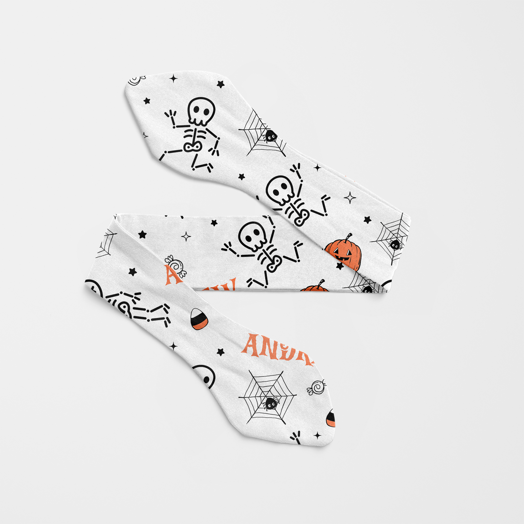 Personalized Knotted Headband in Bony Boo