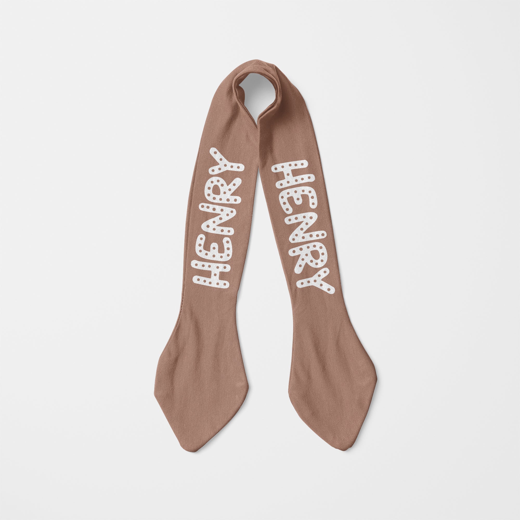 Personalized Knotted Headband in Biscuit