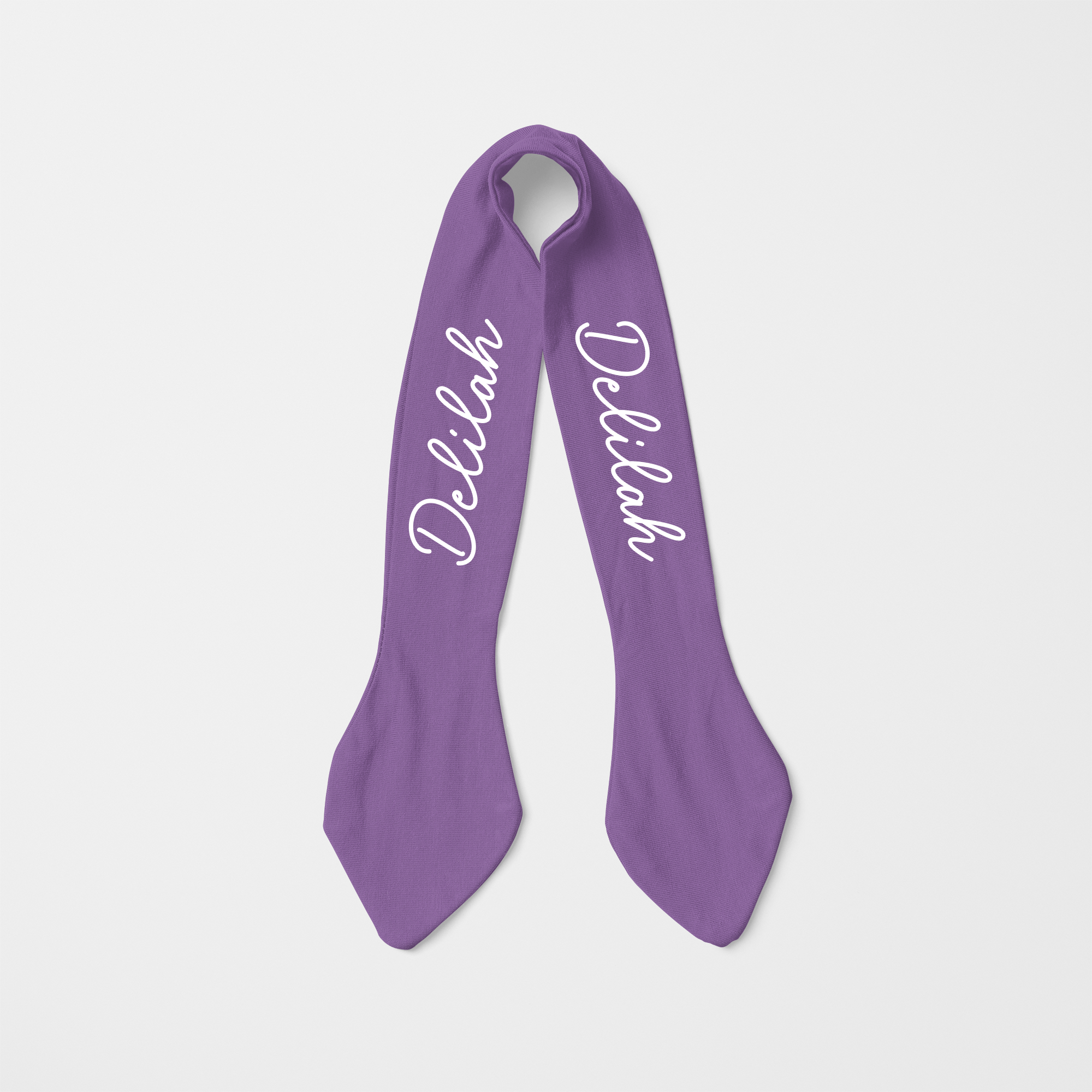 Personalized Knotted Headband in Purple