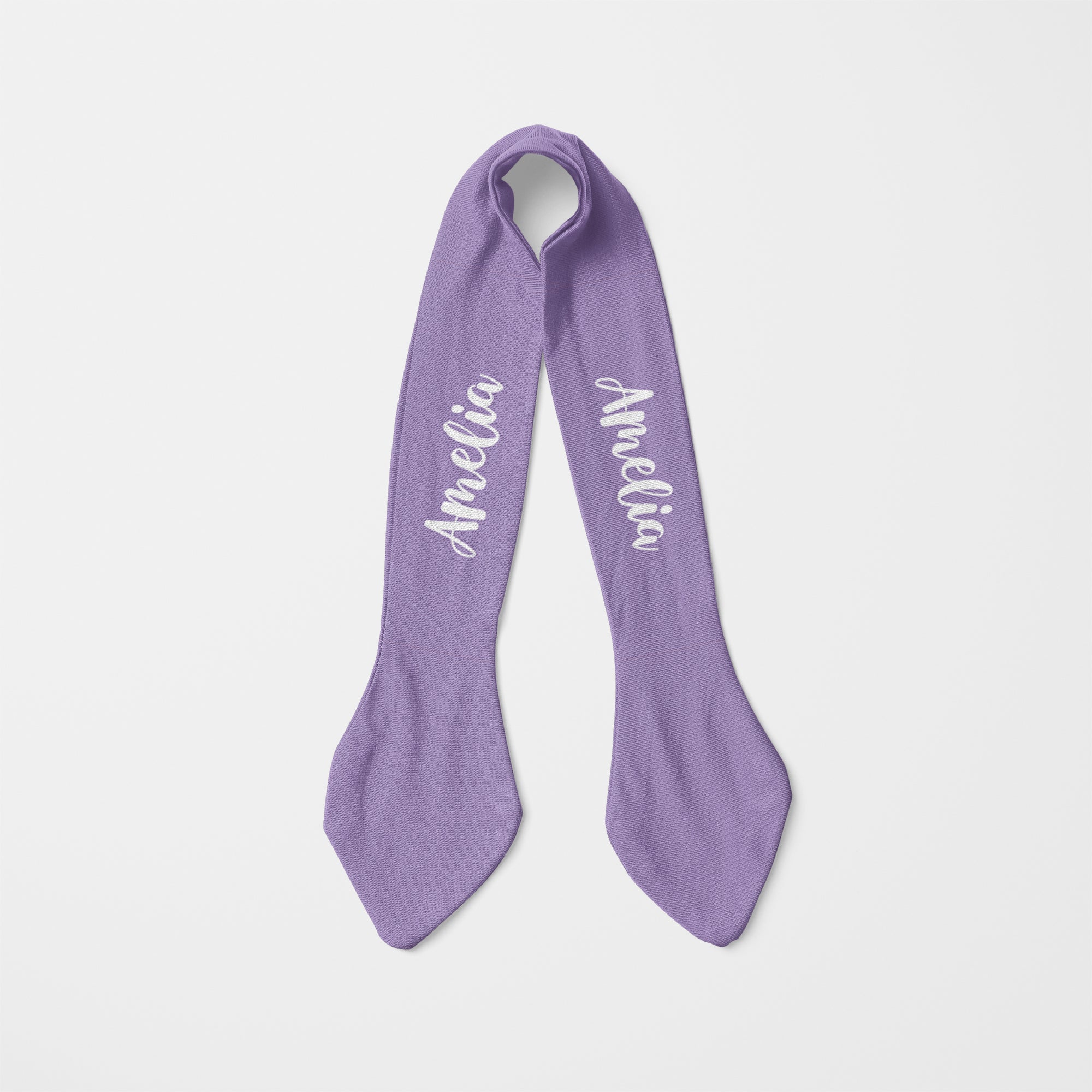 Personalized Knotted Headband in Lilac