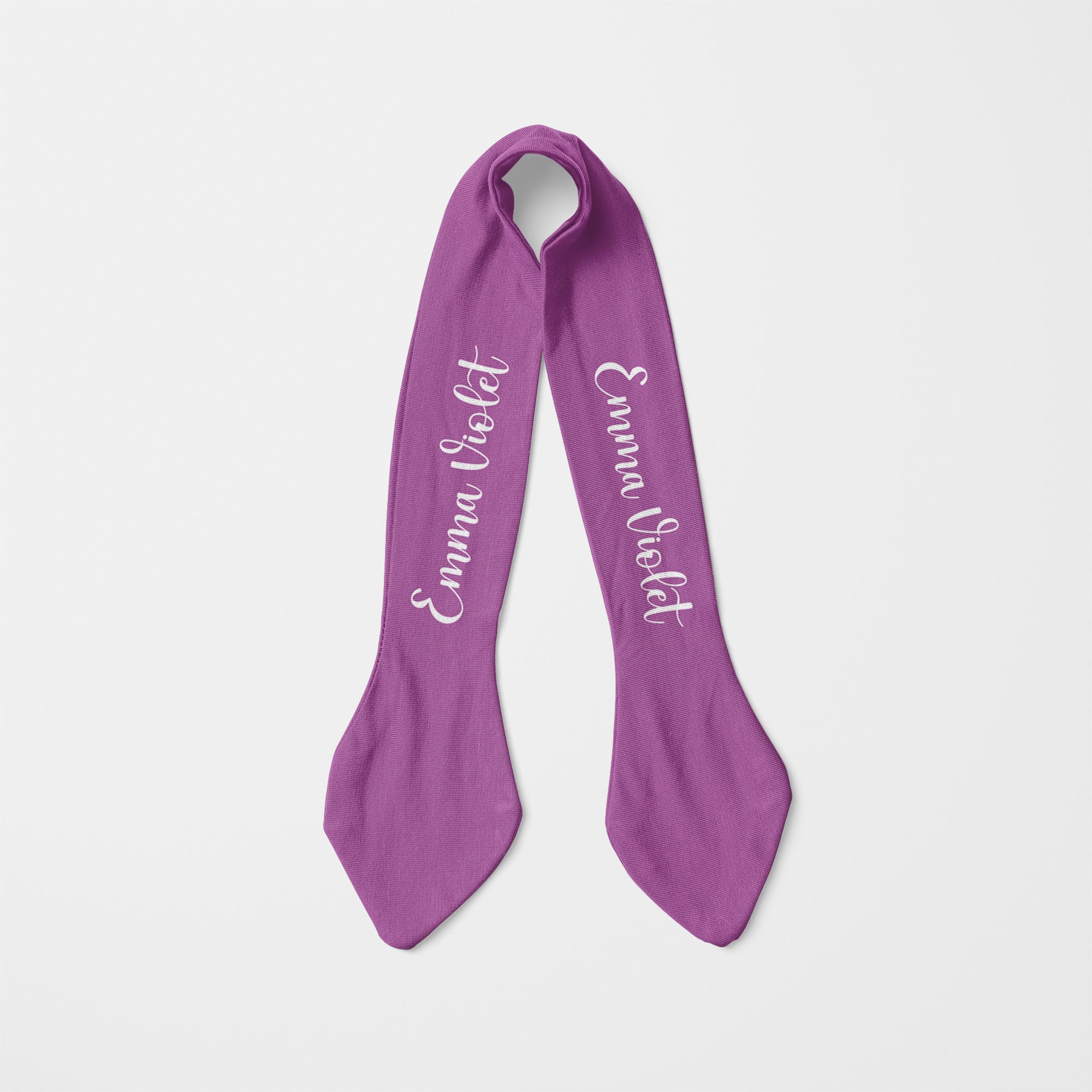 Personalized Knotted Headband in Violet