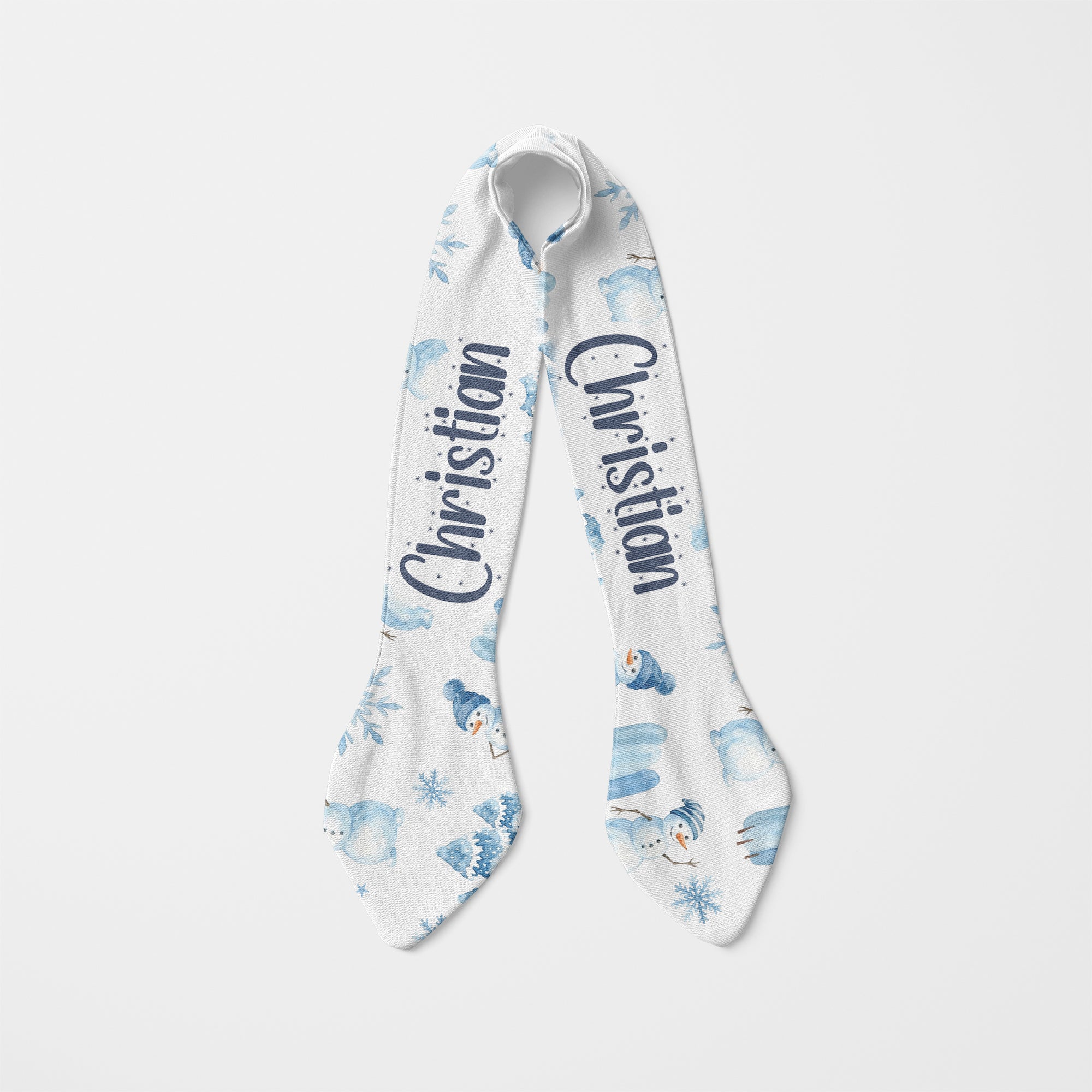 Personalized Knotted Headband in Snowman