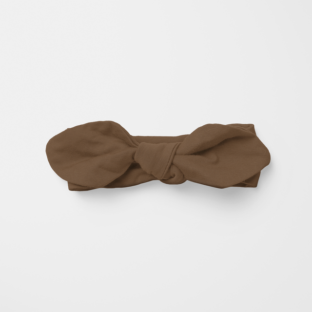 Personalized Knotted Headband in Brown