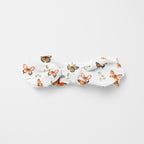 Personalized Knotted Headband in Orange Butterfly