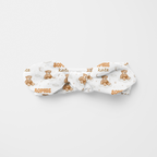 Personalized Knotted Headband in Teddy Bear