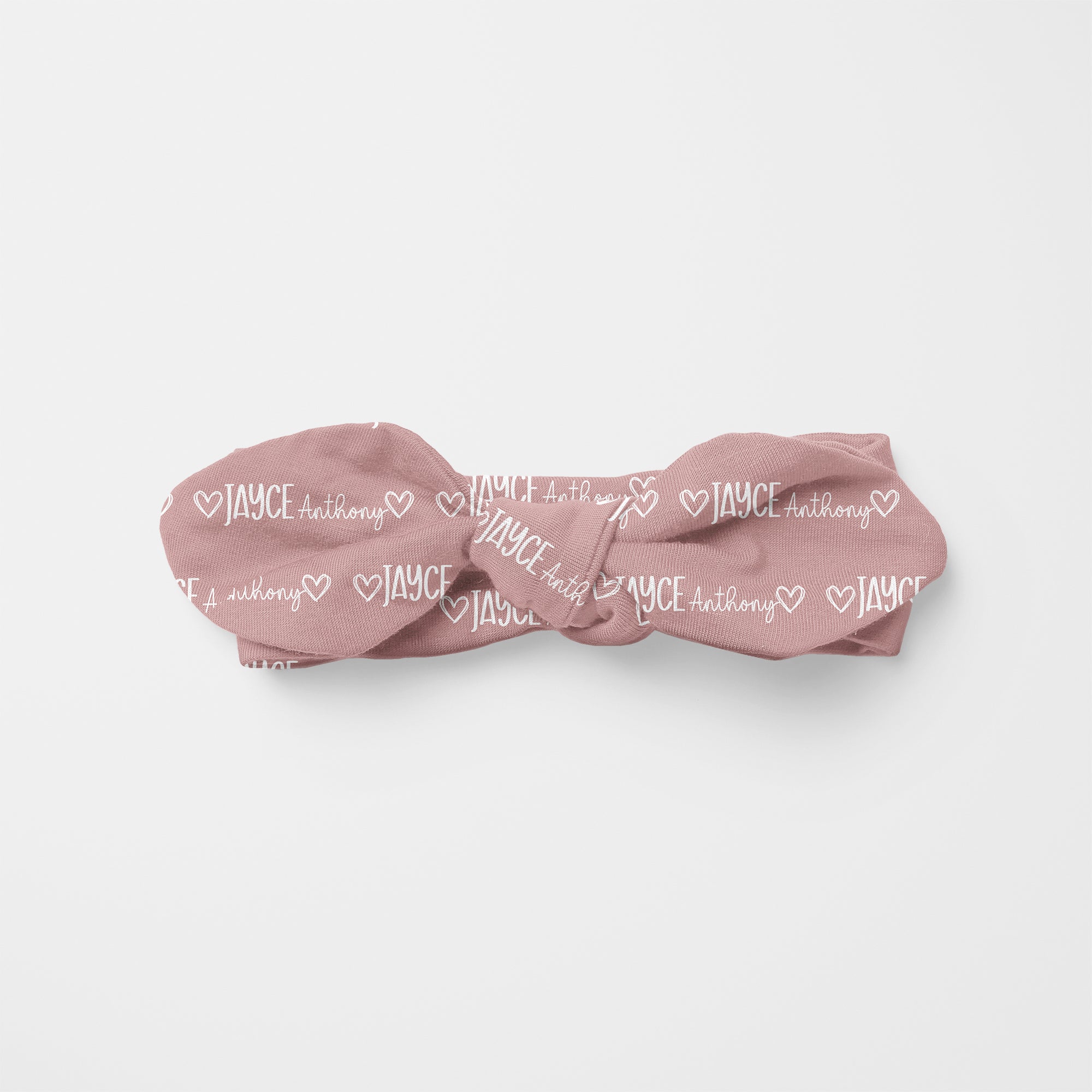 Mono Name Personalized Knotted Headband