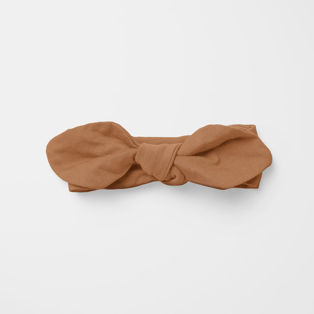 Personalized Knotted Headband in Warm Brown