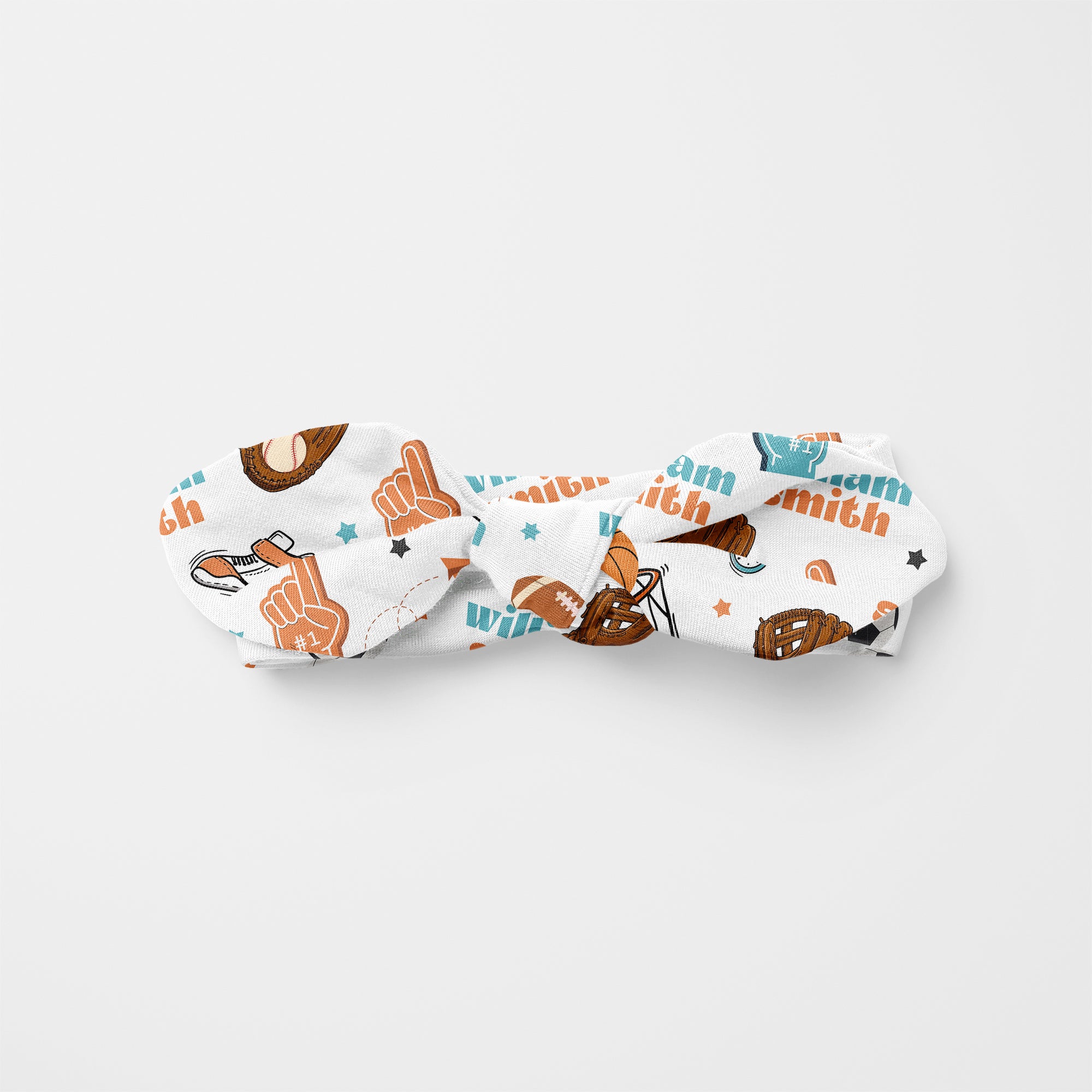 Half Time Personalized Knotted Headband