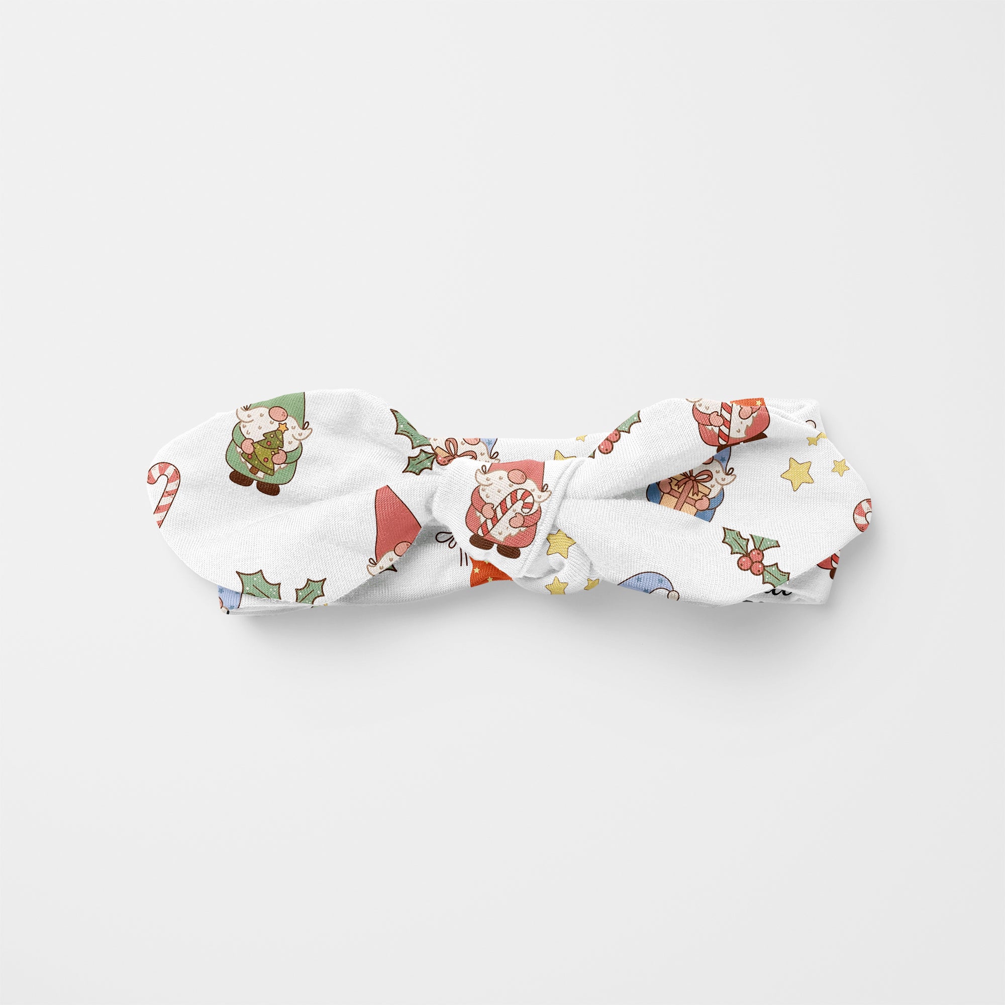 Christmas Gnomes Personalized Knotted Headband