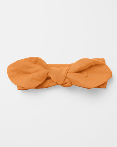 Personalized Knotted Headband in Tangerine