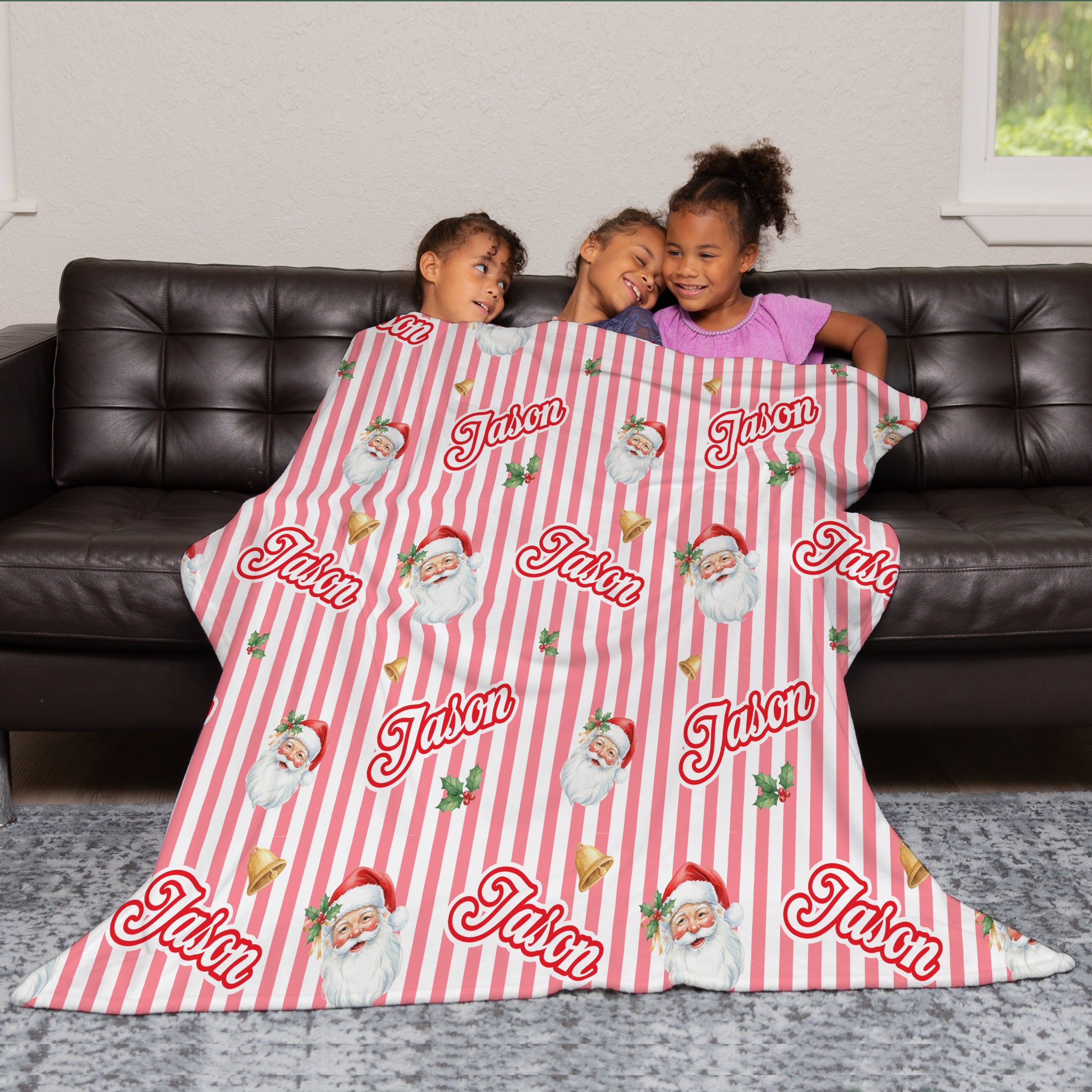Santa Baby Personalized Kids Minky Blanket
