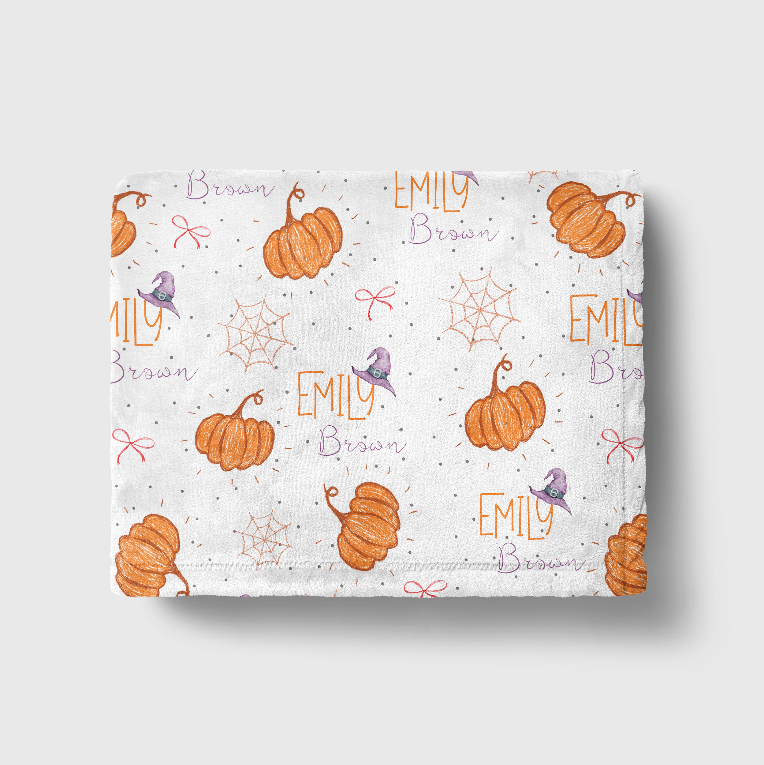 Personalized Blanket in Little Pumpkin