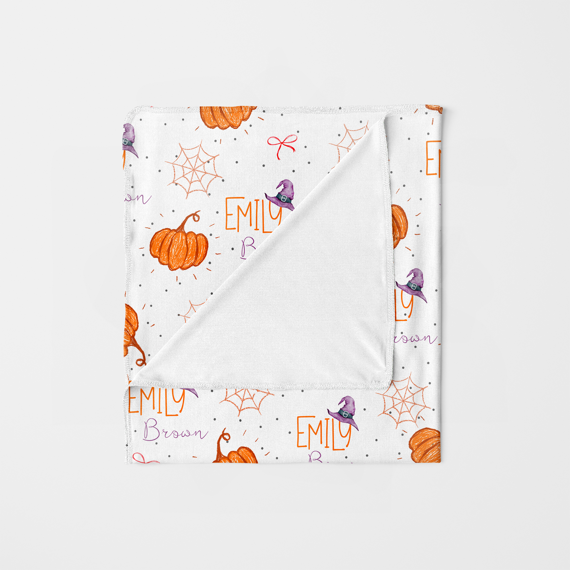Personalized Swaddle in Little Pumpkin