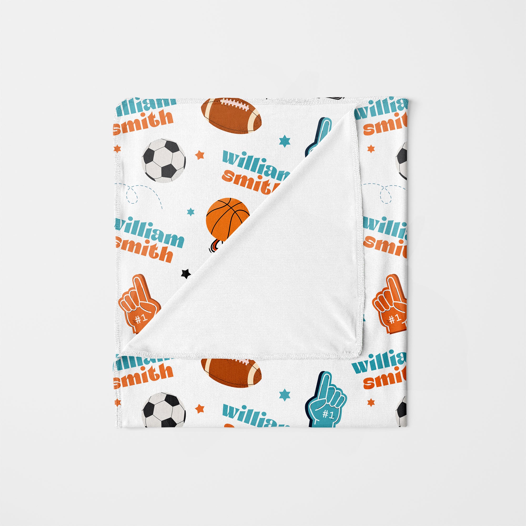 Personalized Swaddle in Half Time