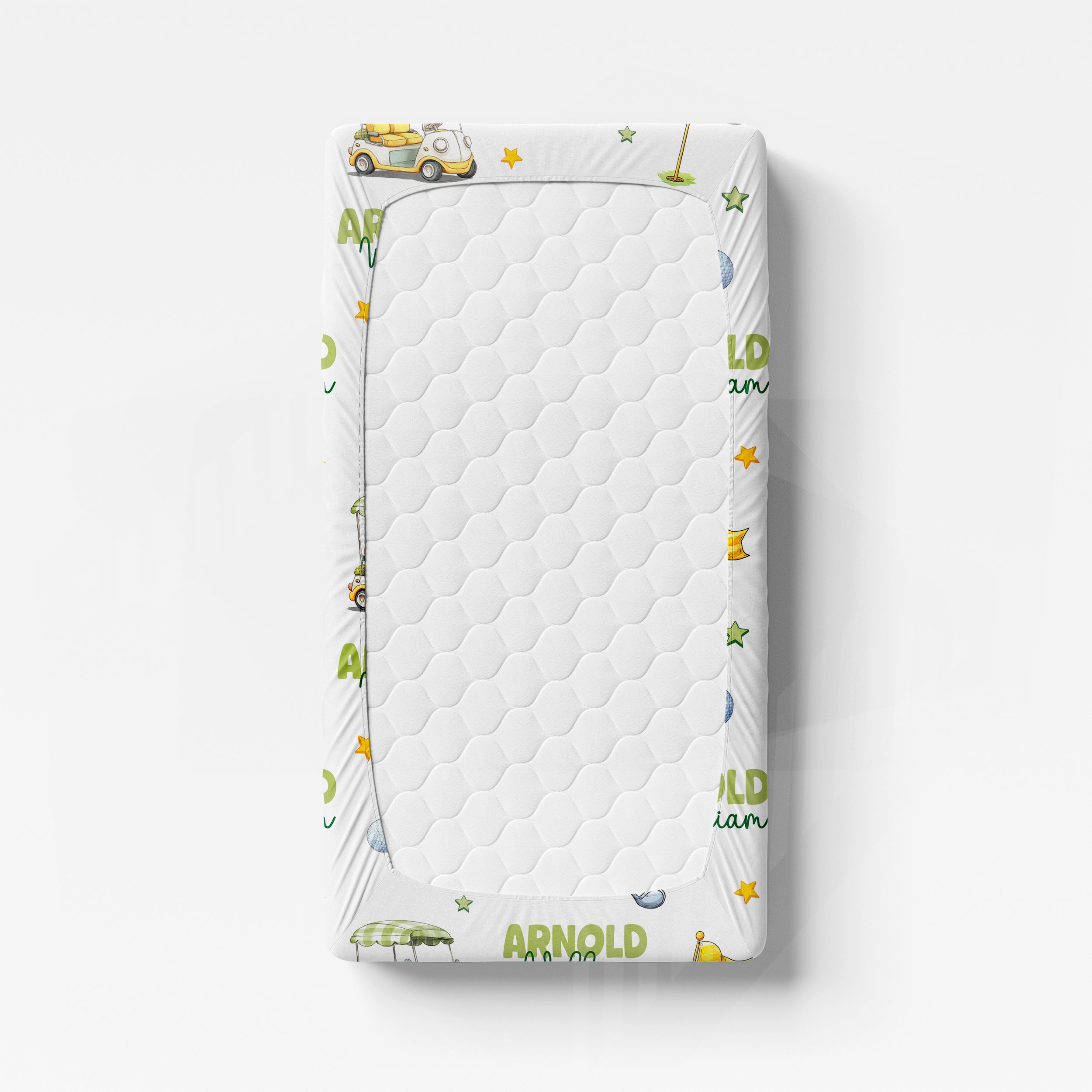 Personalized Crib Sheet in Country Club Cuties